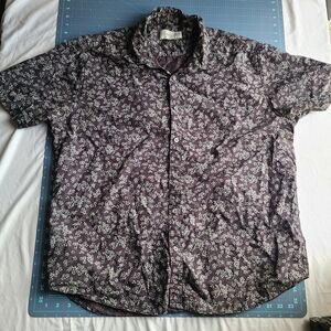Floral Patterned Men's Shirt Button Down Coastal Casual Dapper Easy Elegance